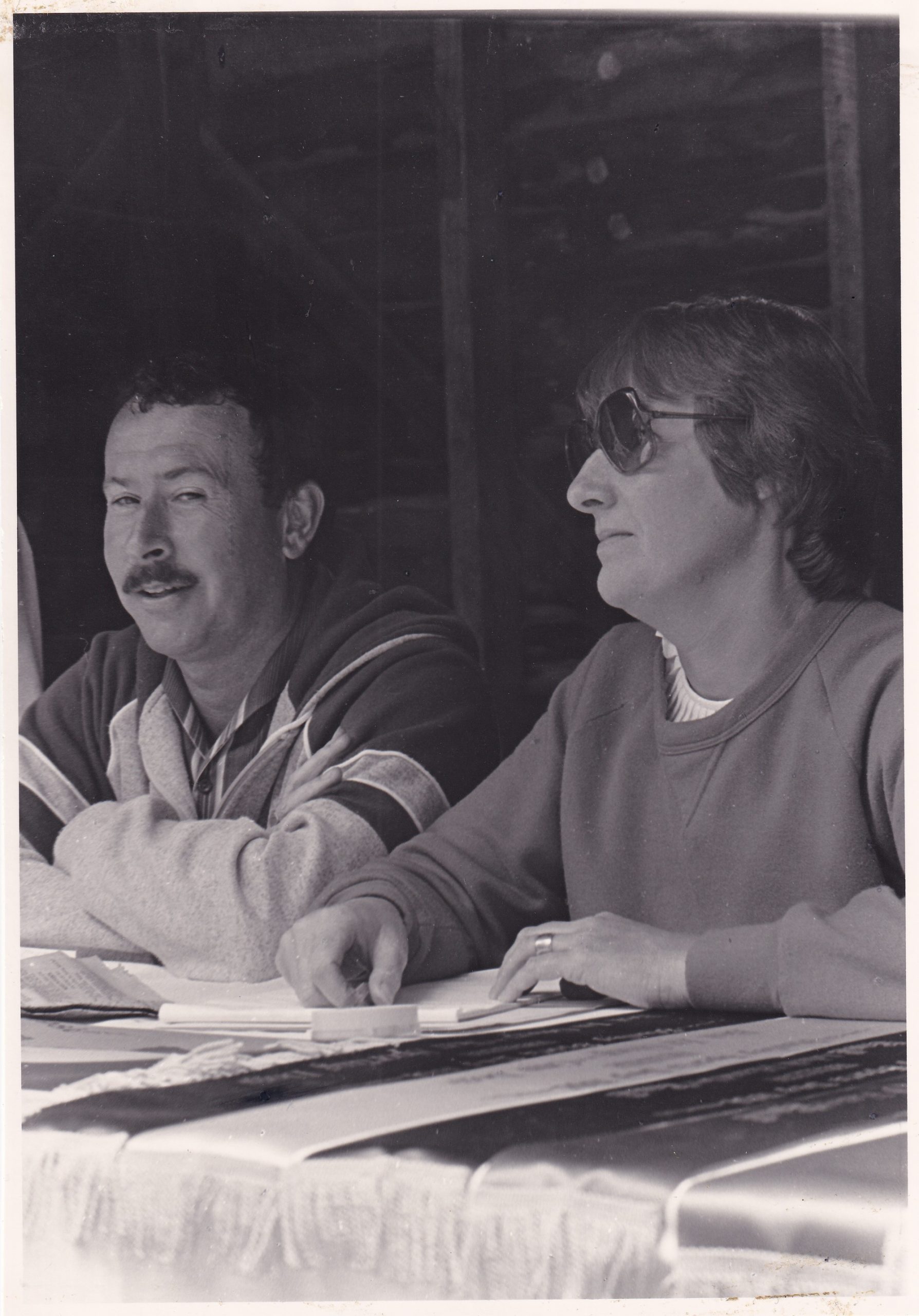 5803 – Chris and Carol Brett in Pavillion – Stanley Family Album