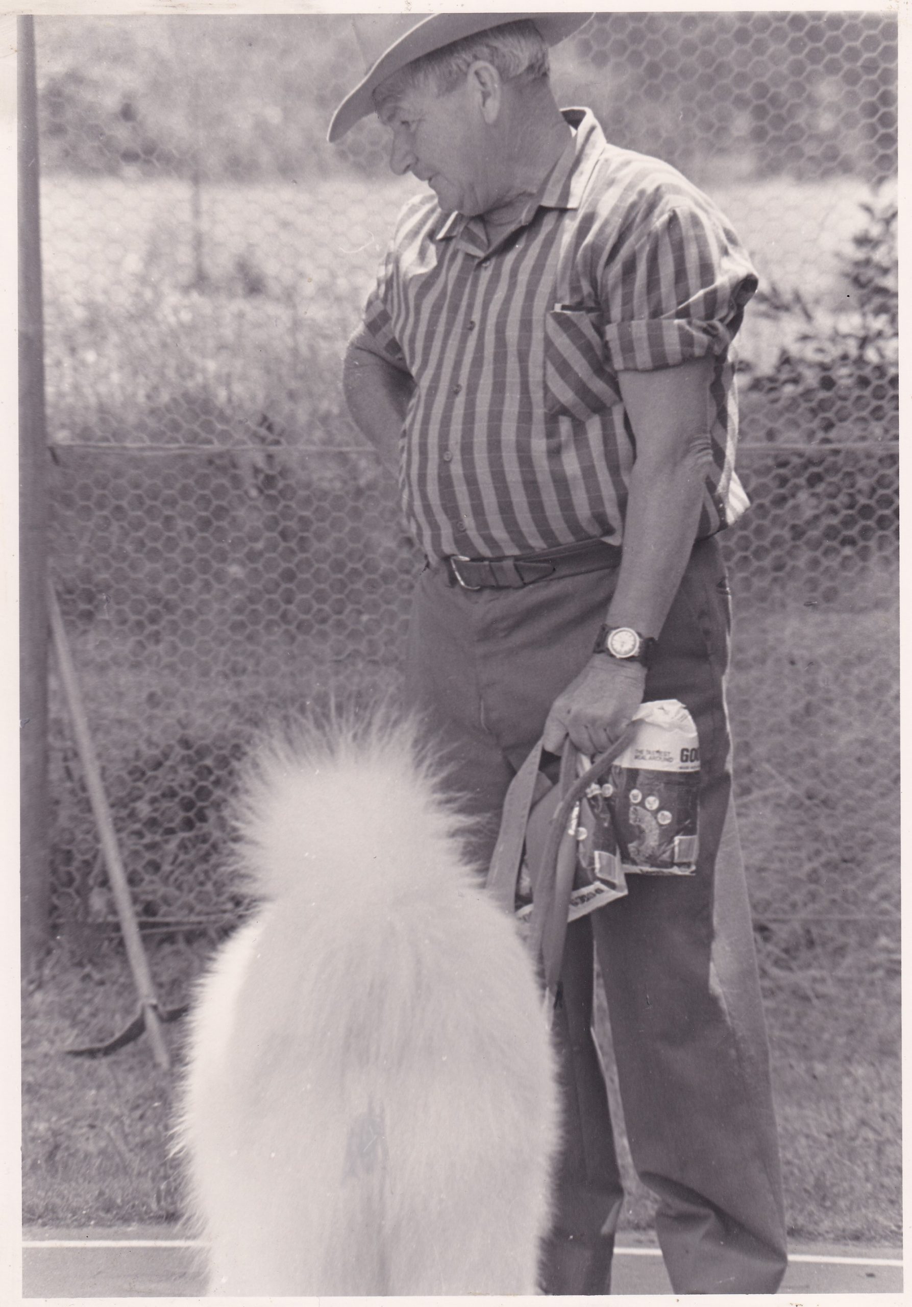 5809 – Man with Dog – Stanley Family Album